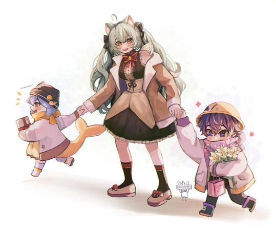 1 Full body, 2 Chibi